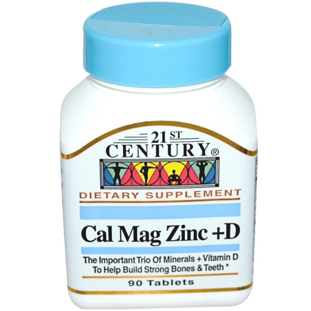 21st Century Cal Mag Zinc + D Tablets 90&#039;s