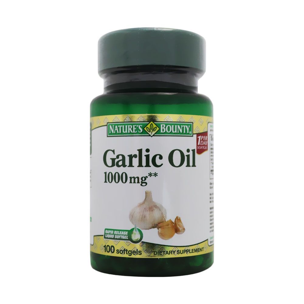 Nature&#039;s Bounty Garlic Oil 1000 mg Softgels 100&#039;s