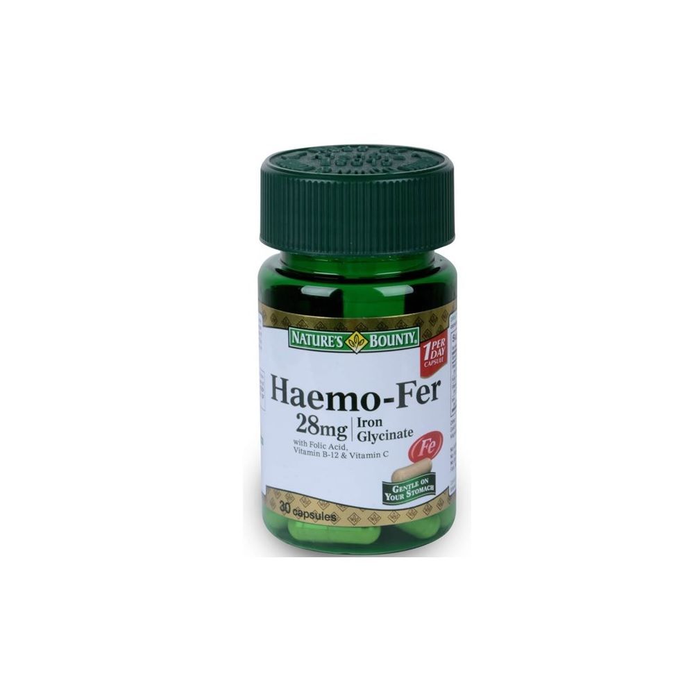 Nature&#039;s Bounty Haemo-Fer 28 mg Capsules 30&#039;s