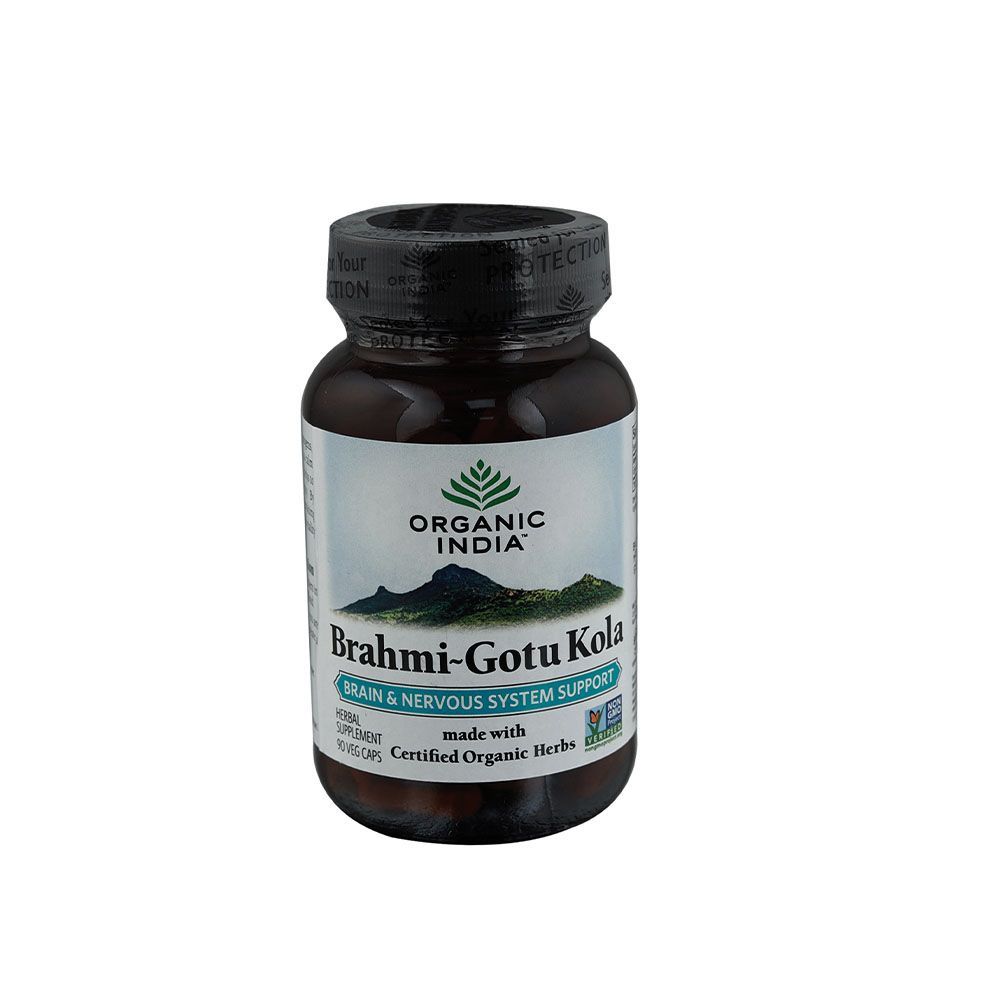 Organic India Brahmi Gotu Kola Vegetable Capsules 90&#039;s