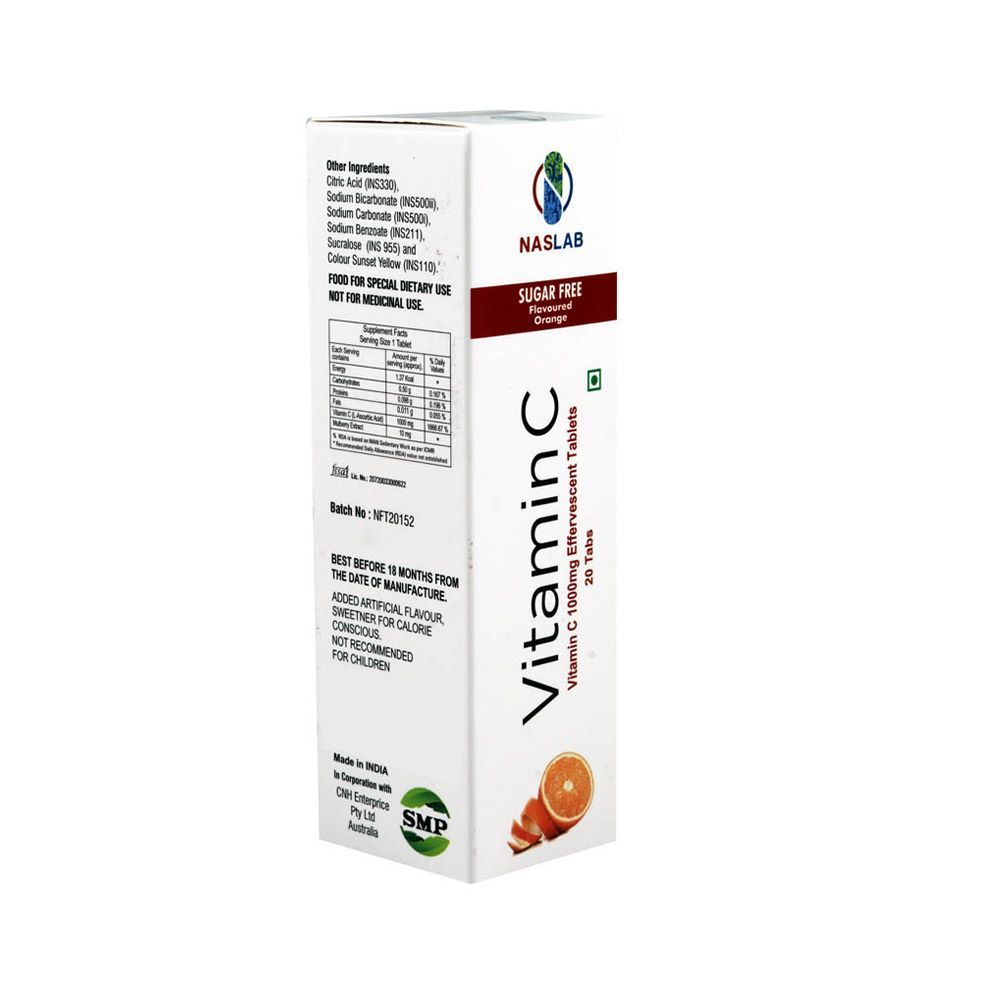 Naslab Vitamin C 1000 mg Effervescent Tablets 20&#039;s