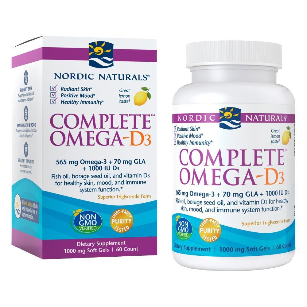 Nordic Naturals Complete Omega D3 Softgels 60&#039;s