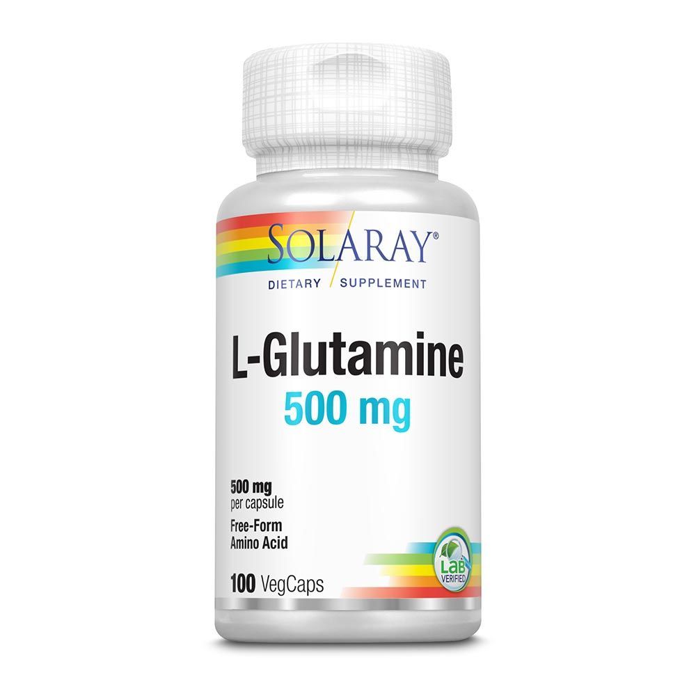 Solaray L-Glutamine 500 mg Veg Capsules 100&#039;s