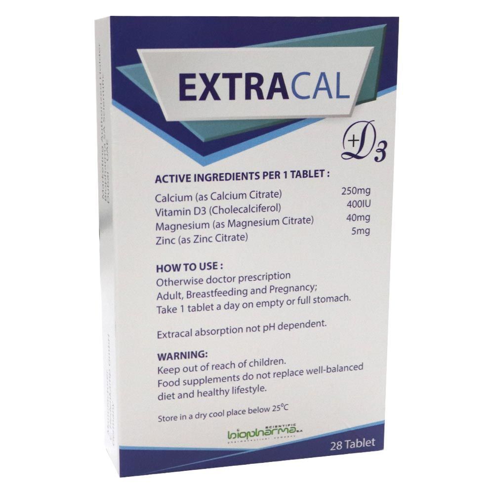 Extracal Calcium Citrate Tablets 28&#039;s
