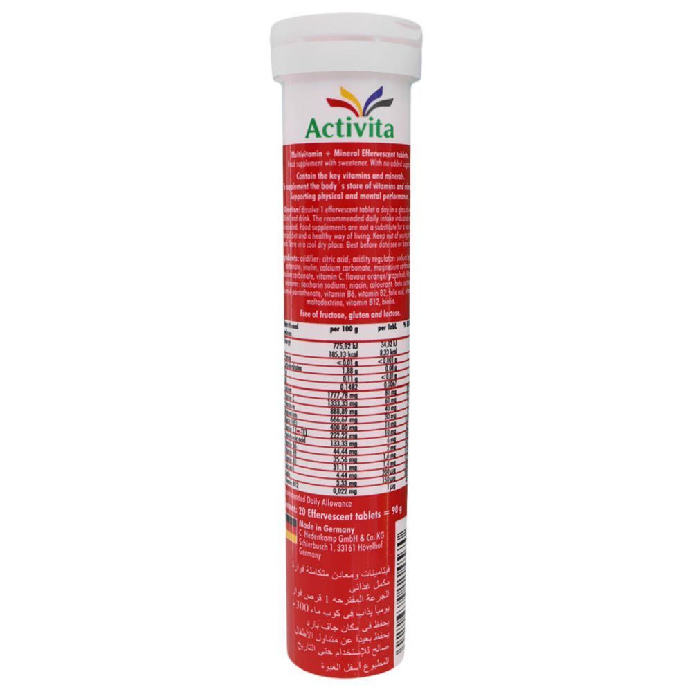 Activita Multi-vitamin + Mineral Effervescent Tablets 20&#039;s