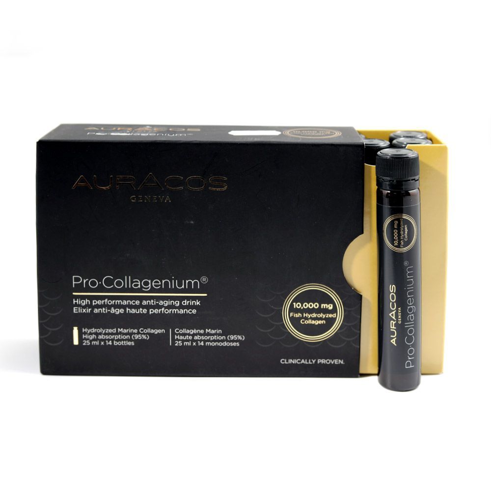 Auracos Pro-Collagenium Oral Liquid 25 مل 14 قرص