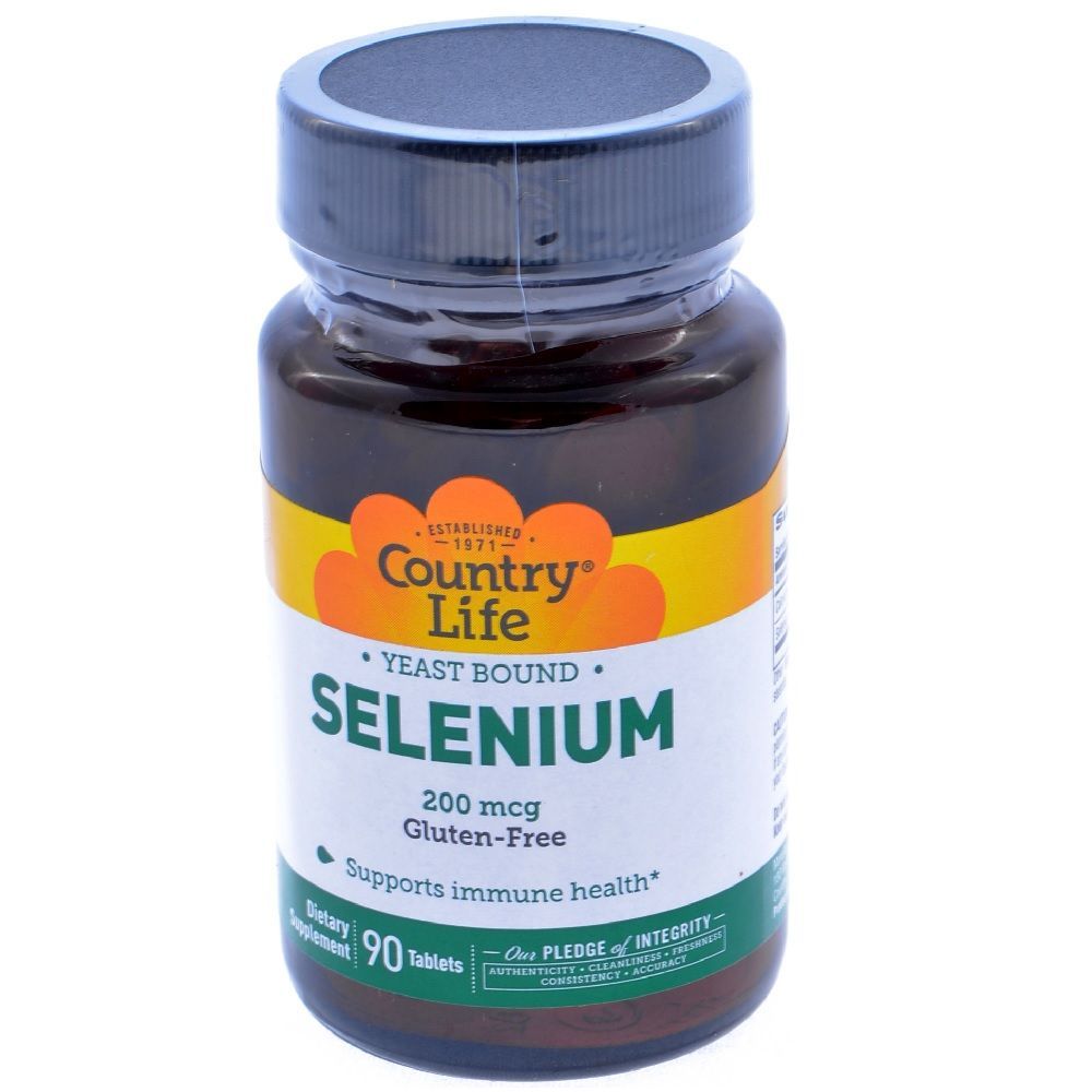 Country Life Selenium 200 mcg Tablets 90&#039;s