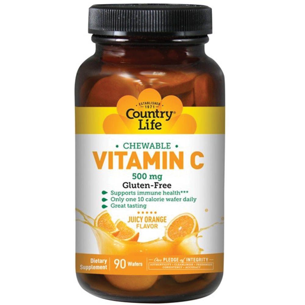 Country Life Vitamin C 500 mg Wafers 90&#039;s