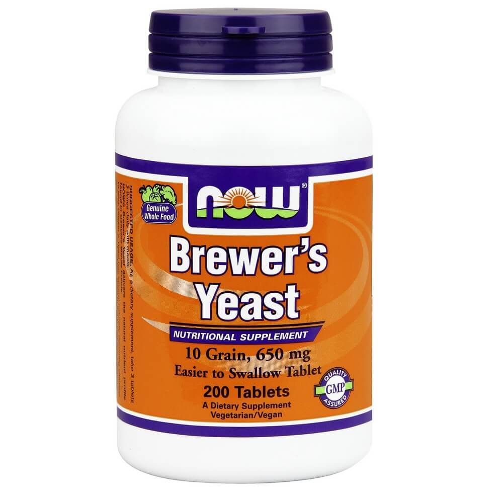 Now Brewer&#039;s Yeast 650 mg Tablets 200&#039;s