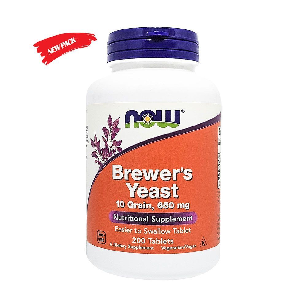 Now Brewer&#039;s Yeast 650 mg Tablets 200&#039;s