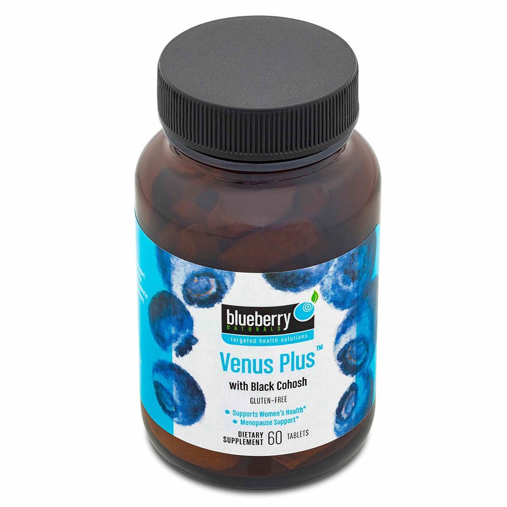 أقراص Blueberry Naturals Venus Plus 60's B0302 ، تاريخ انتهاء الصلاحية: أغسطس -2022