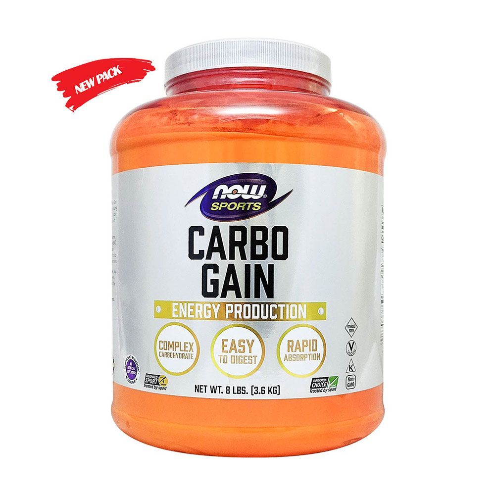 Now Carbo Gain Unflavored Powder 8 Lb