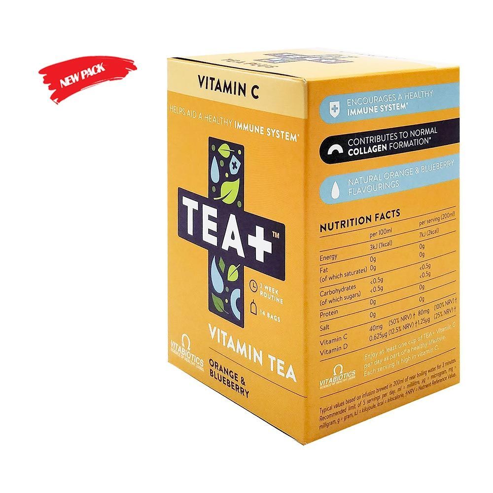 Vitabiotics Tea+ Vitamin C Vitamin Tea 14&#039;s