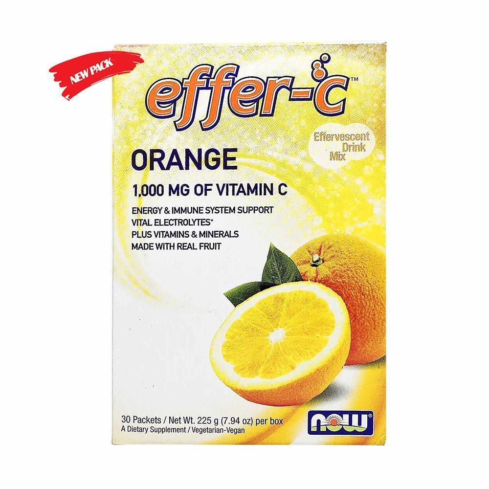 الآن عبوات Effer-C الخالية من السكر 5.5 جم 30 كيس