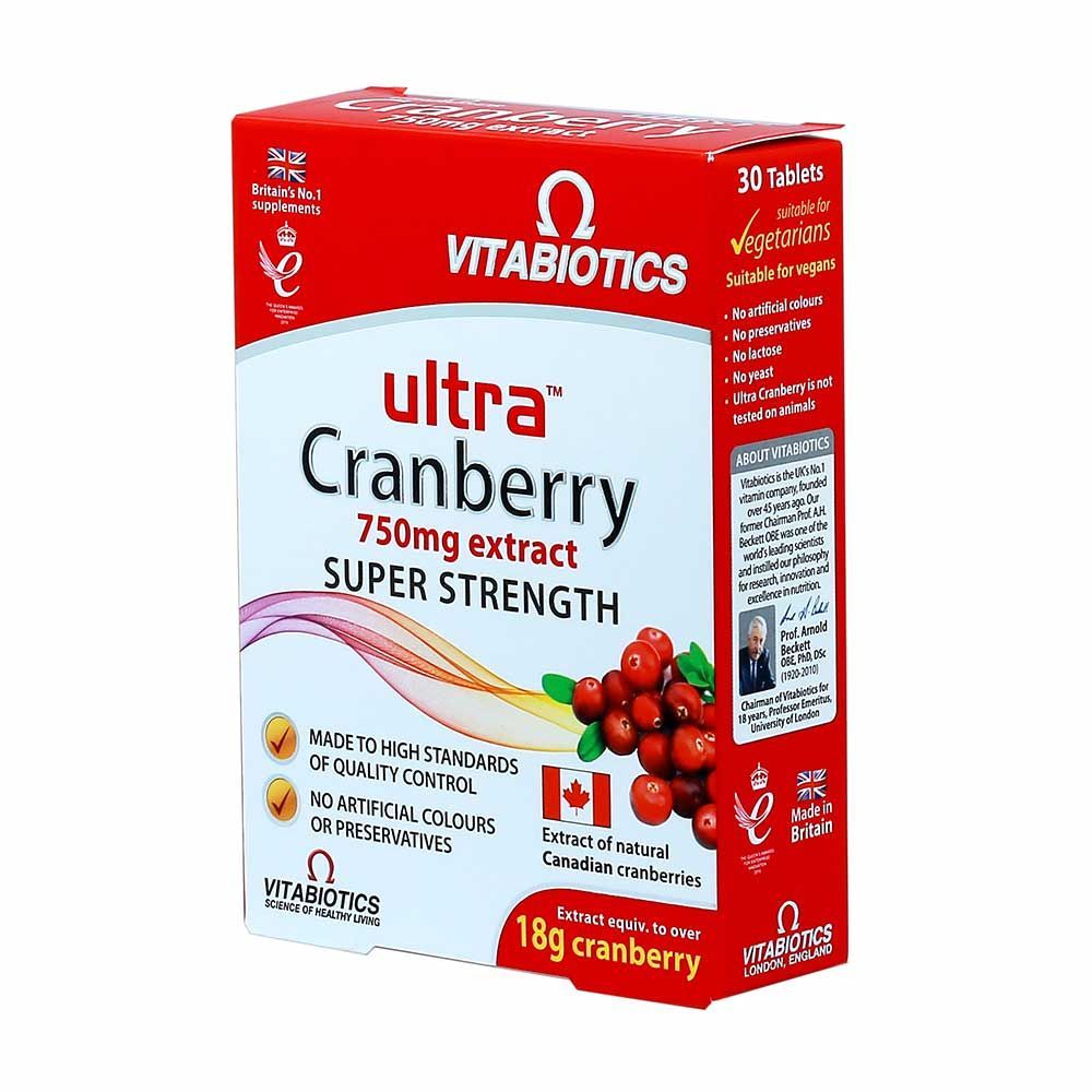 Vitabiotics Ultra Cranberry Extract 750 mg Tablets 30&#039;s