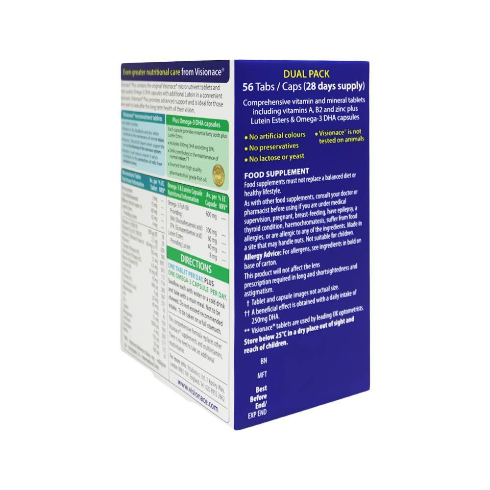 Vitabiotics Vision ACE Plus Tablets/Capsules 56&#039;s