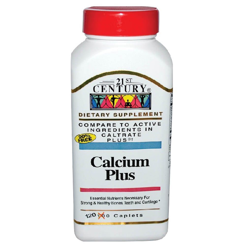 21St Century Calcium Plus Caplets 120&#039;s