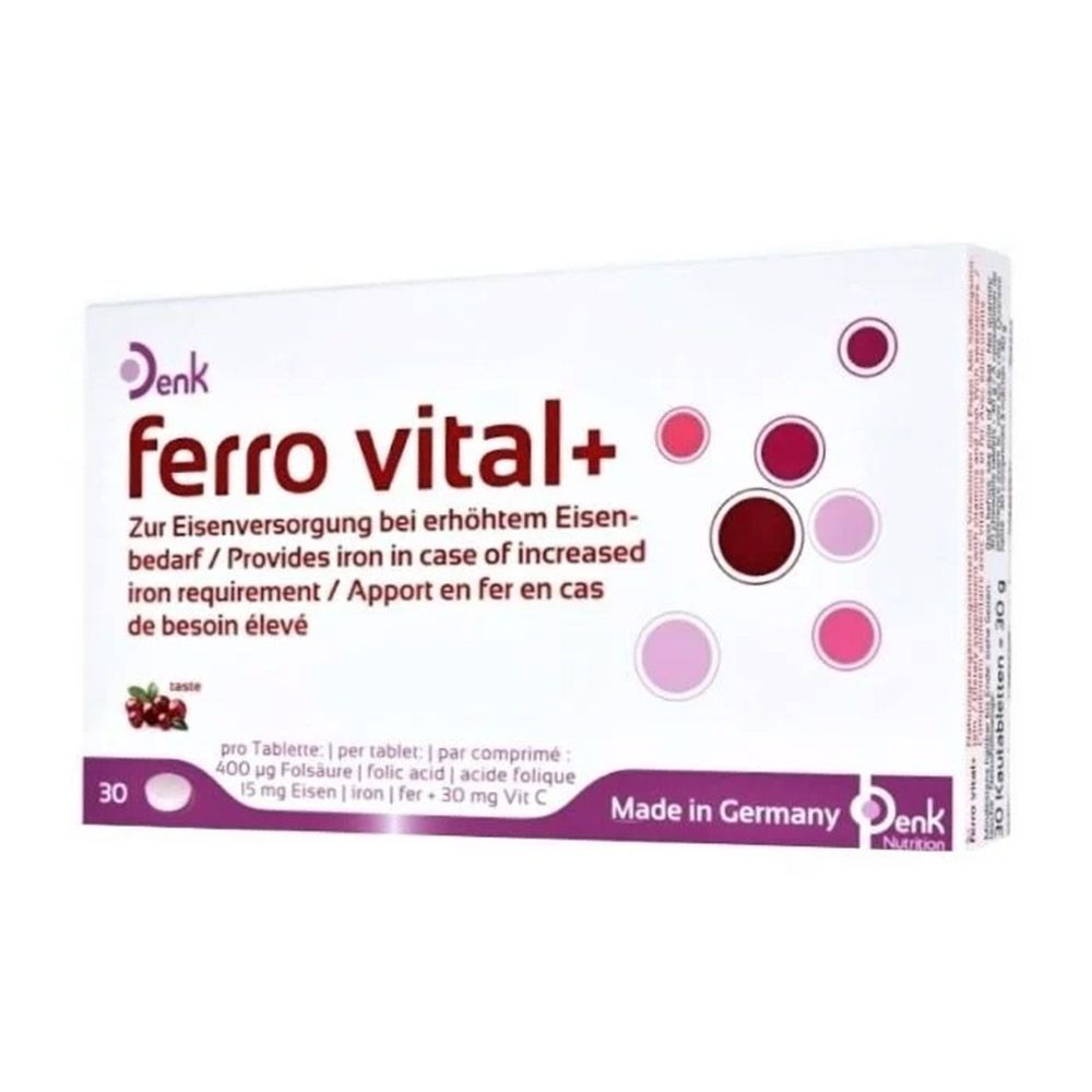 Denk FerroVital+ Chewable Tablets 30&#039;s