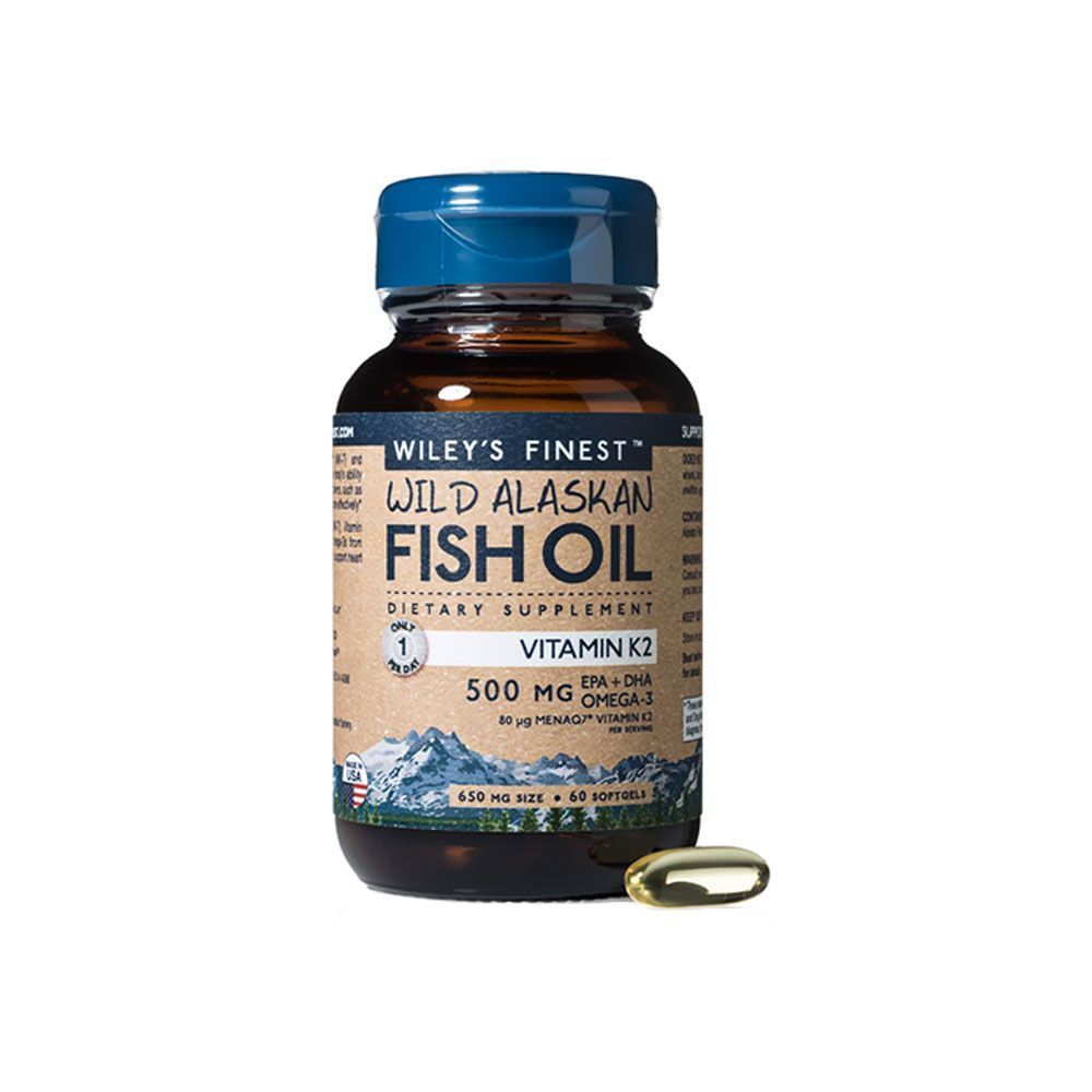 Wiley&#039;s Finest Vitamin K2 with EPA + DHA Softgels 60&#039;s