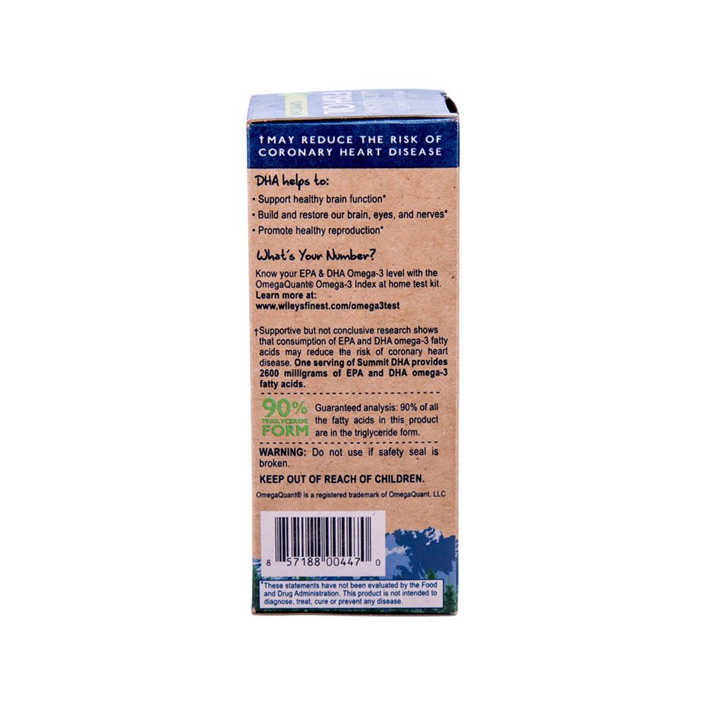 Wiley&#039;s Finest Summit DHA Liquid 125 mL,Expiry Date:June-2022