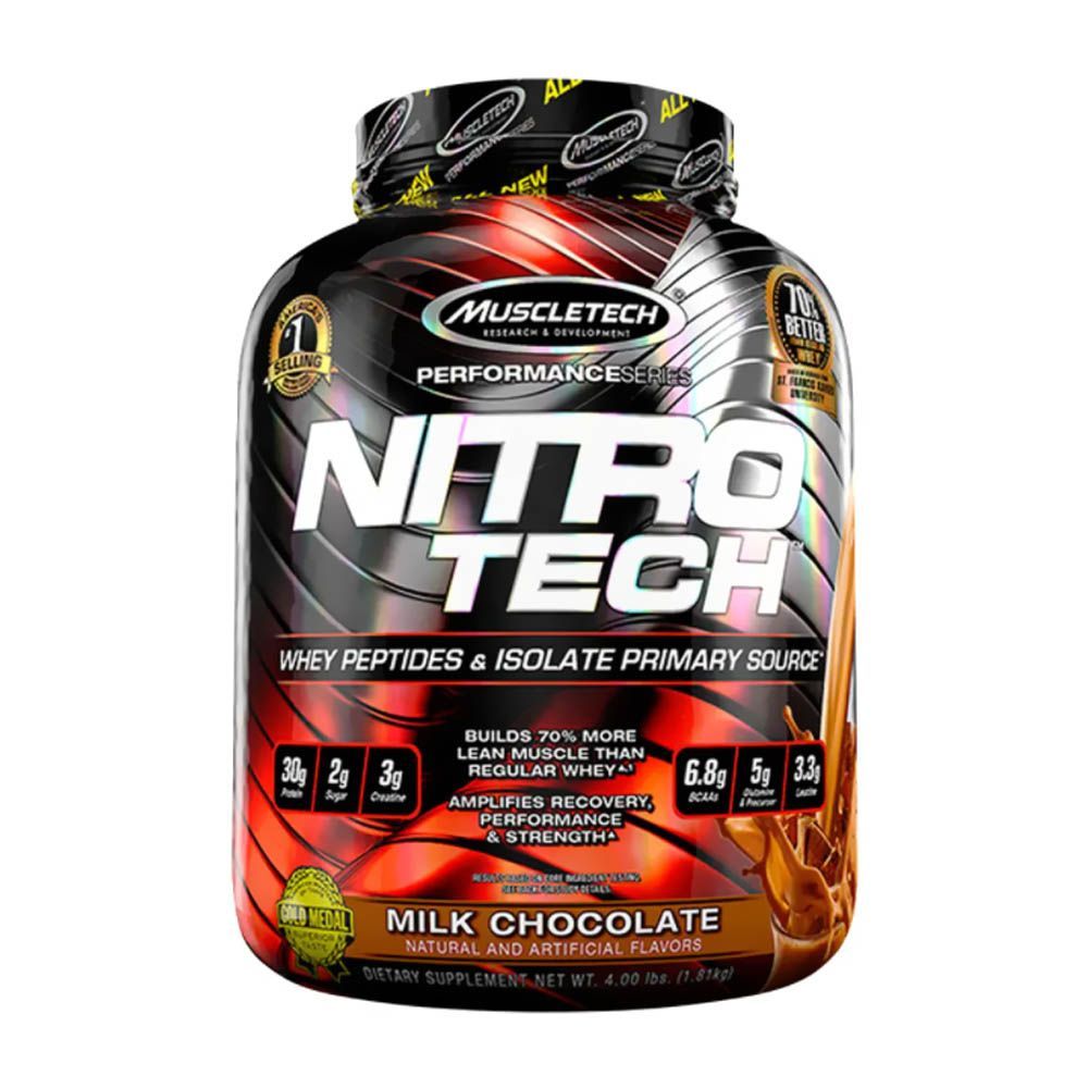 MuscleTech Nitro Tech Milk Chocolate Powder 4 lbs