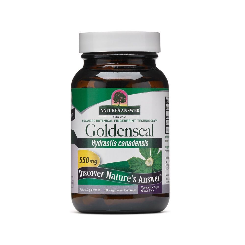 Nature's Answer Goldenseal 550 مجم كبسولات نباتية 50 كبسولة