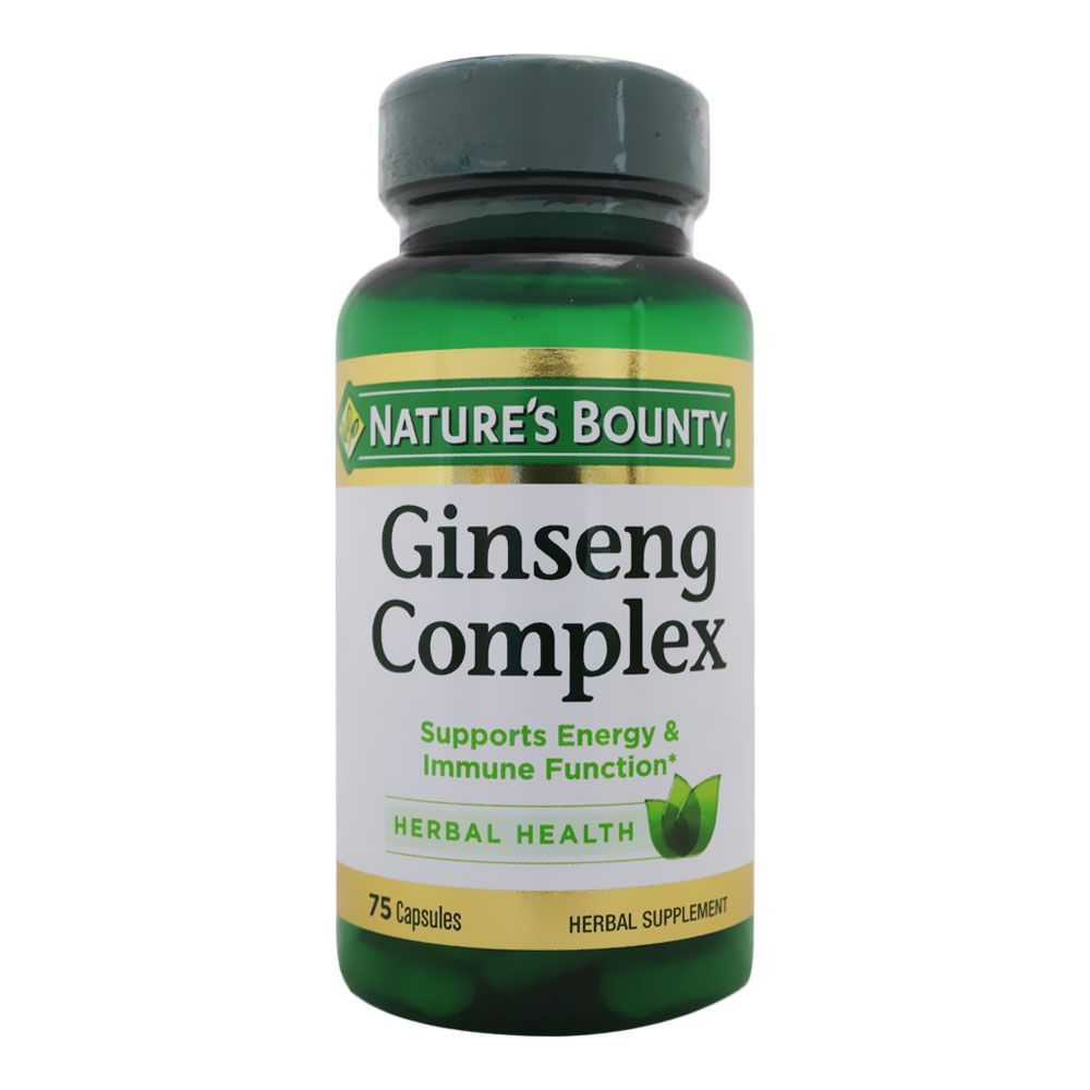 Nature's Bounty Ginseng Complex Capsules 75 كبسولة
