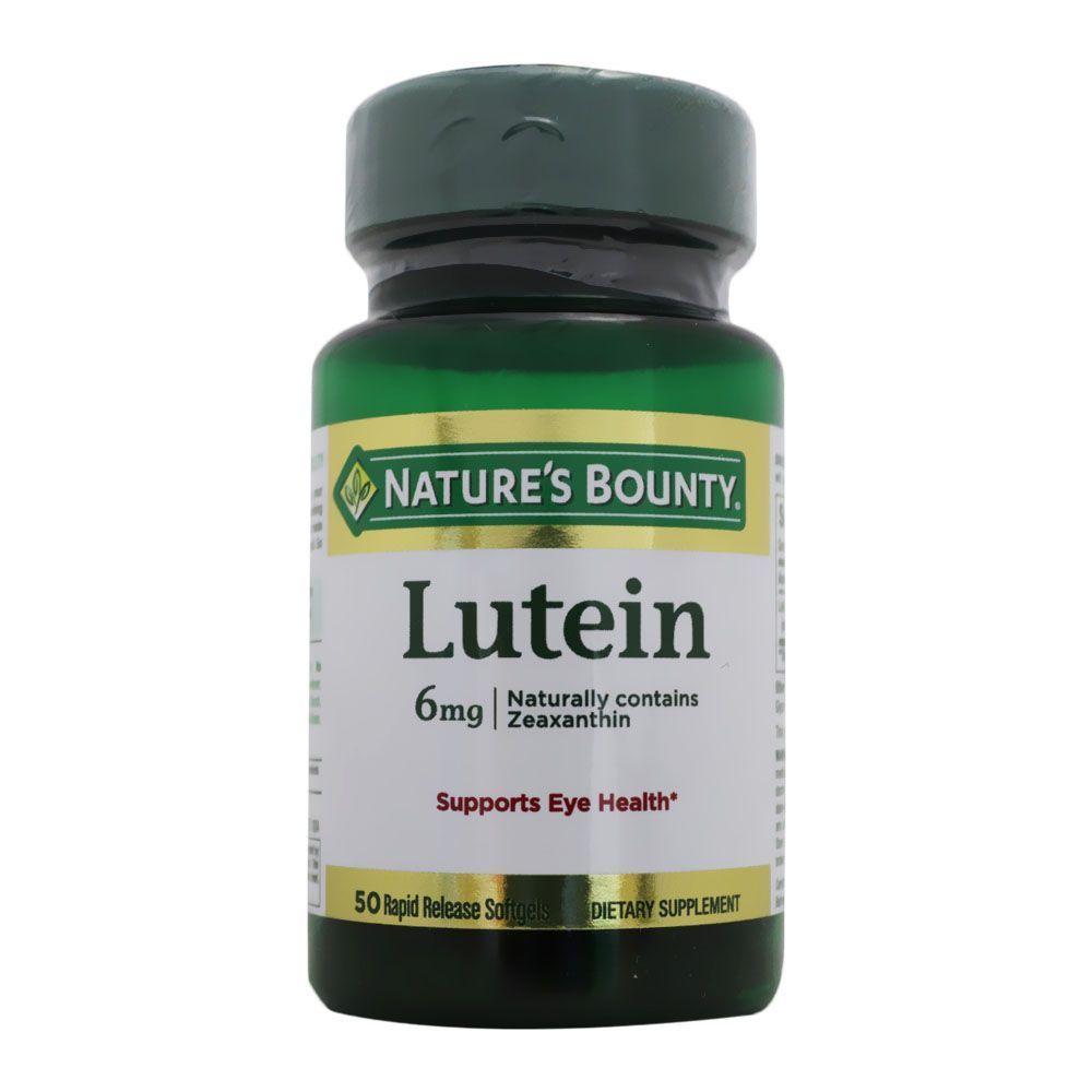 Nature&#039;s Bounty Lutein 6 mg Softgels 50&#039;s