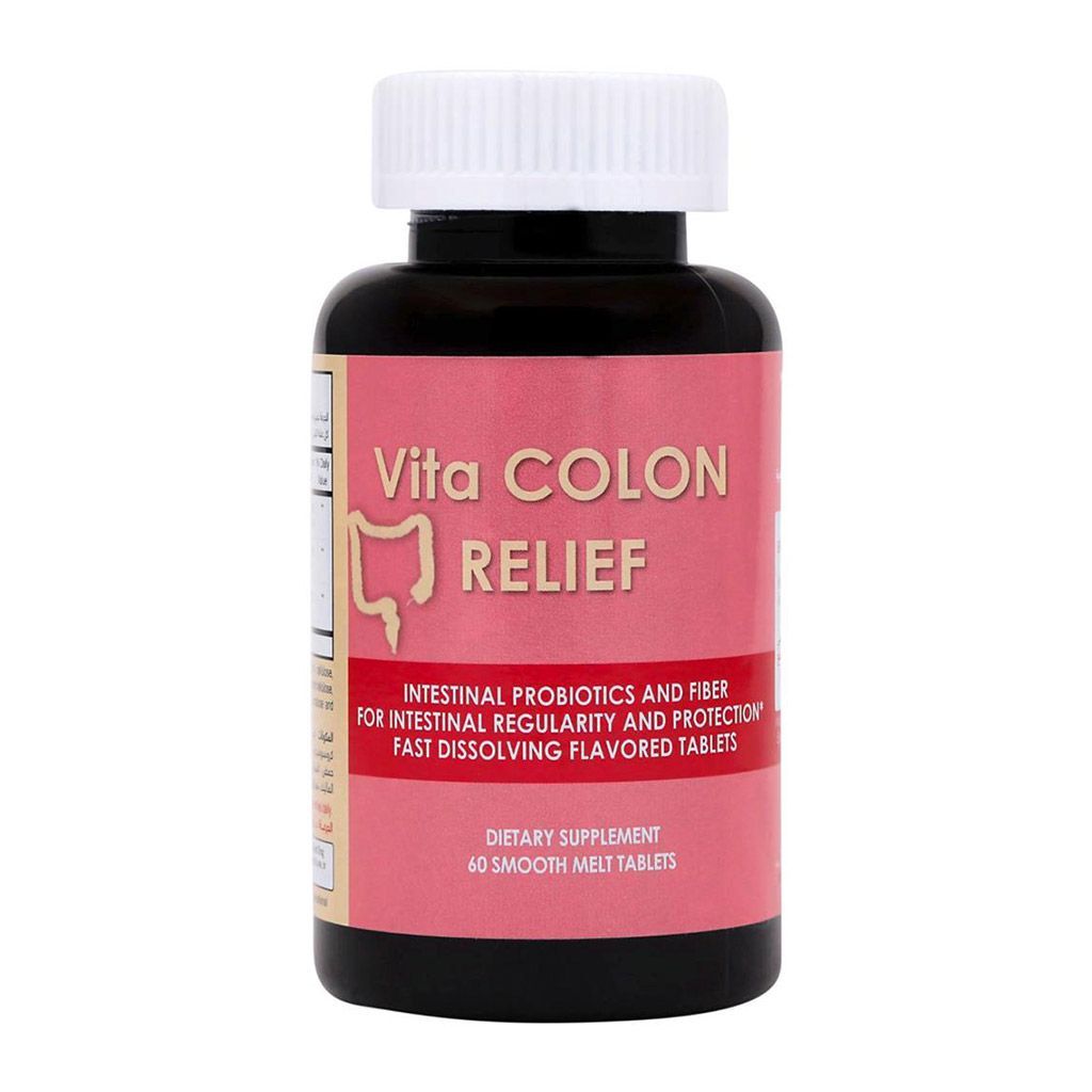 أقراص Vita Colon Relief Smooth Melt 60 قرصًا