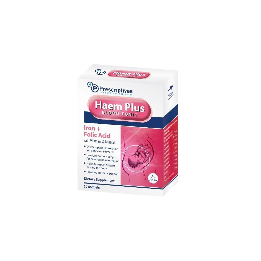 Prescriptives Haem Plus Softgels 30&#039;s