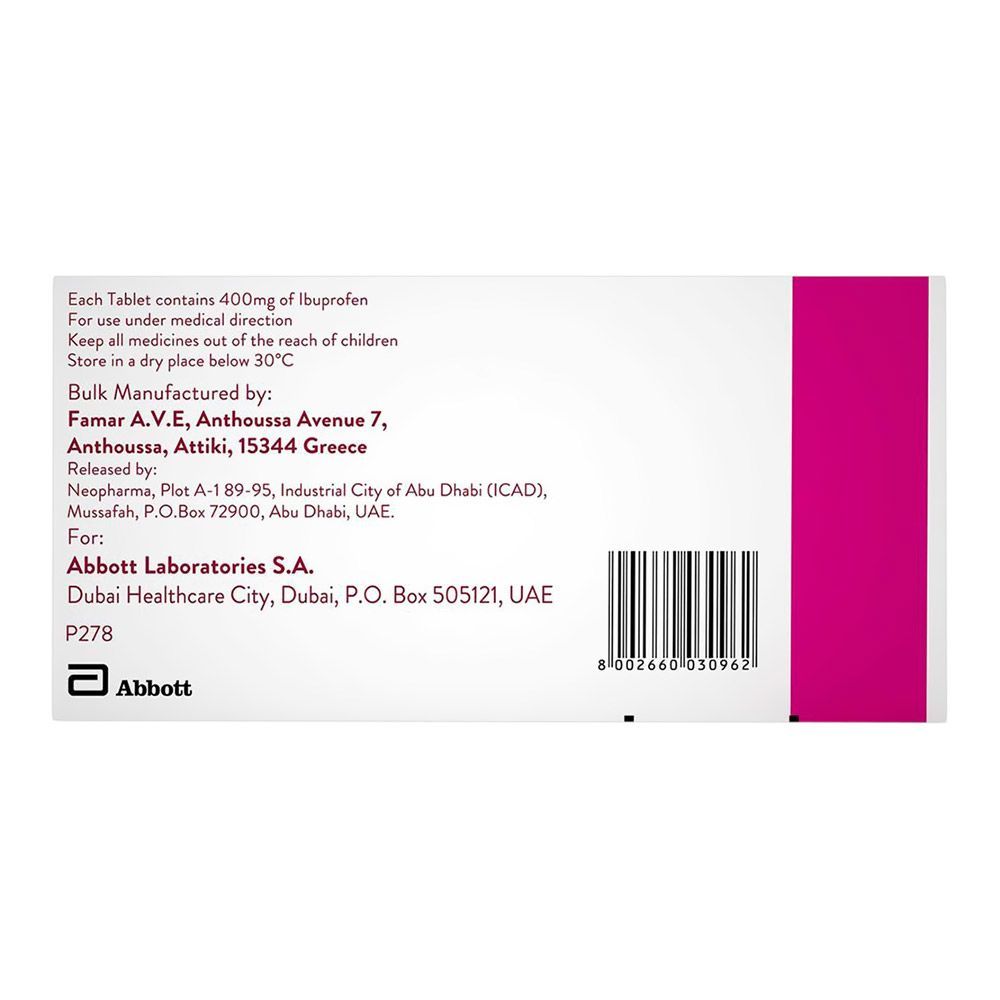 Brufen 400 mg Tablets 30&#039;s