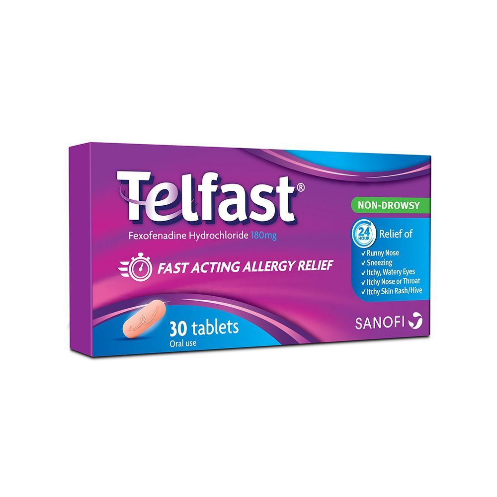 Telfast 180 mg Tablets 30&#039;s