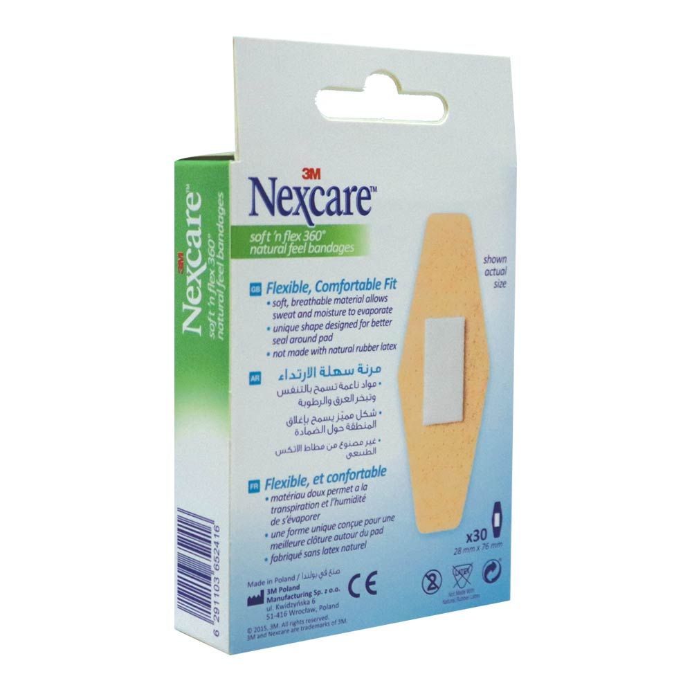 3M Nexcare Soft &#039;n Flex Bandage 572-30D 30&#039;s