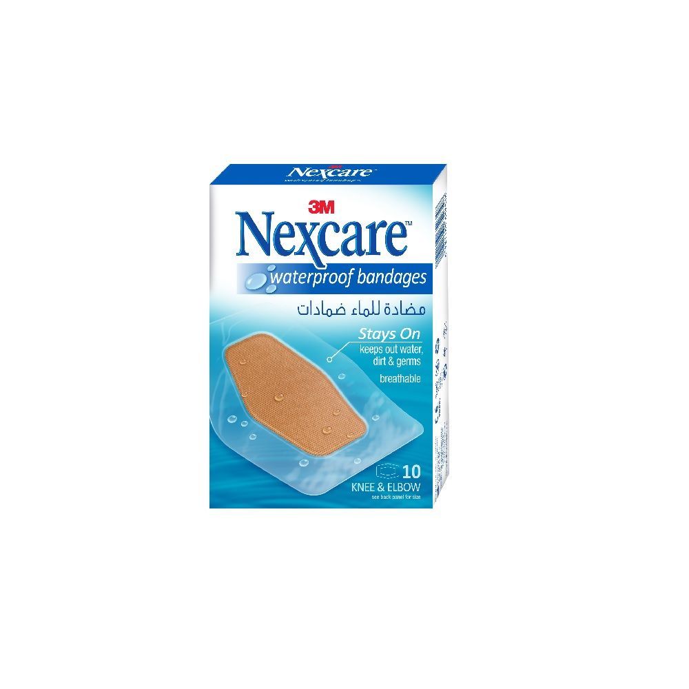 ضمادات 3M Nexcare المقاومة للماء 10 قطع