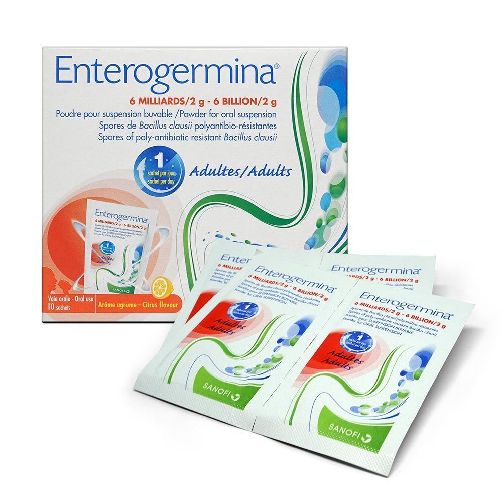 Enterogermina البالغ 6 مليار معلق 10 أكياس