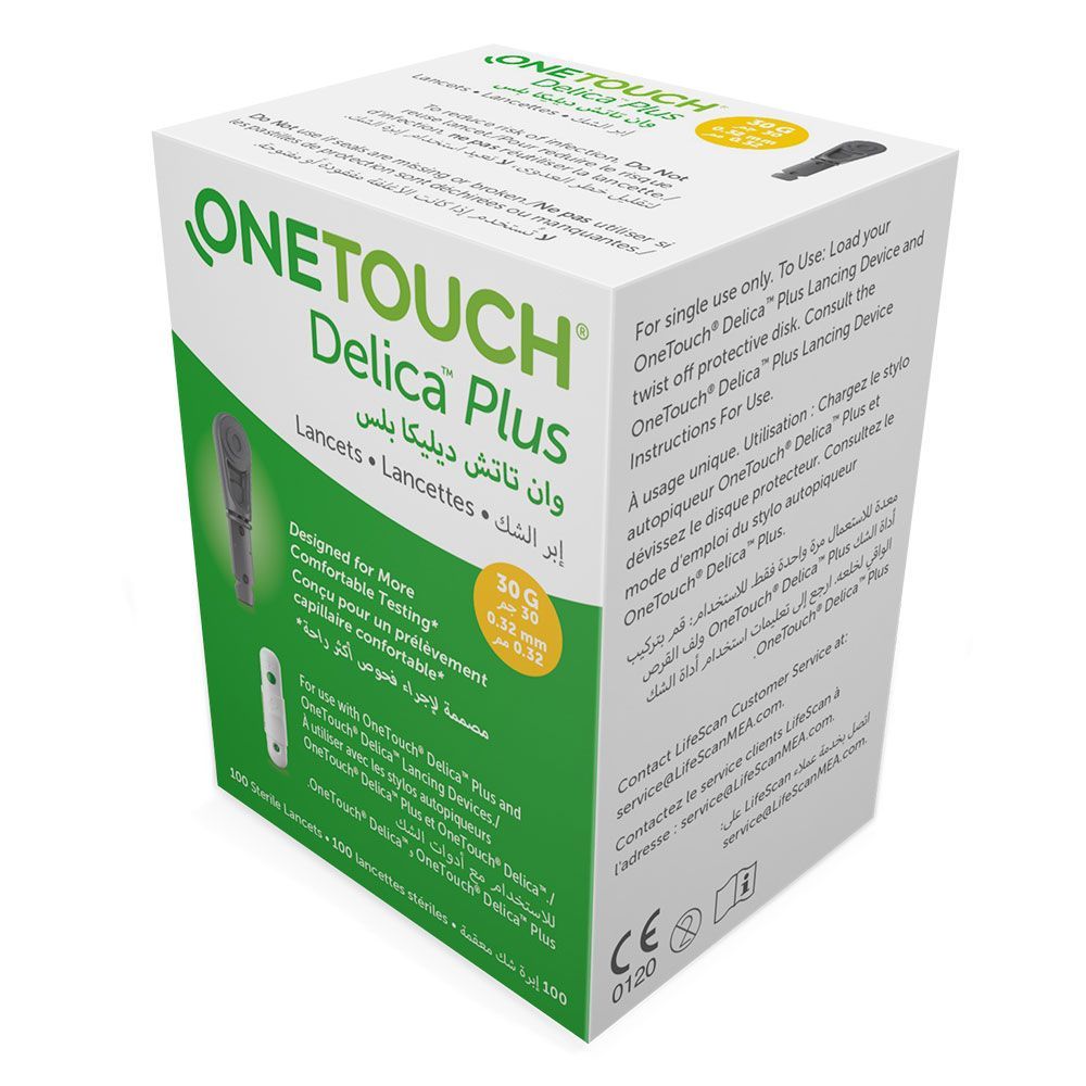 OneTouch® Delica® Plus Lancets 100's