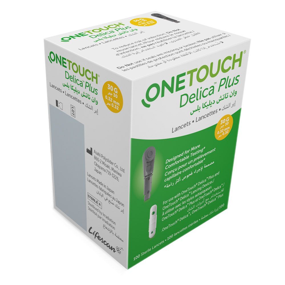 OneTouch® Delica® Plus Lancets 100's