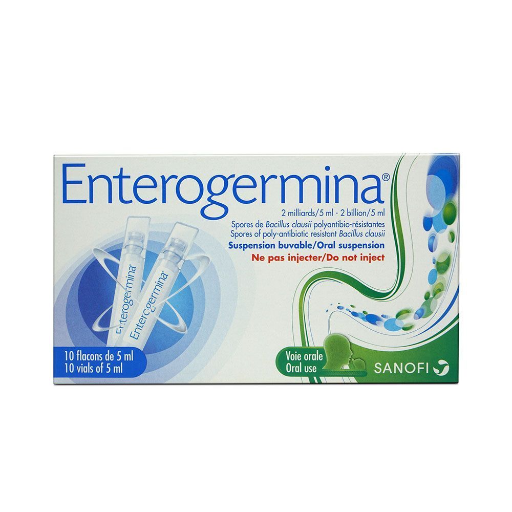 Enterogermina 2 Billion/5 mL Suspension Vials 10&#039;s