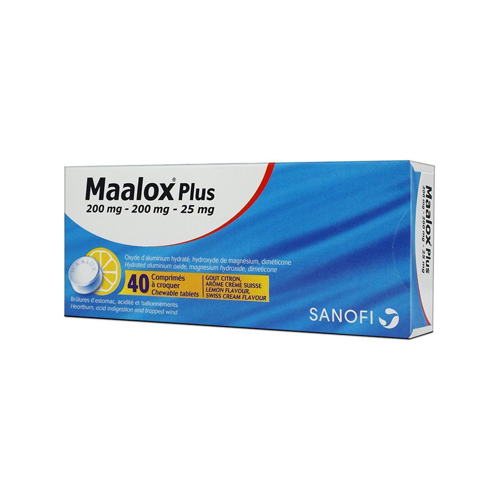 Maalox Plus Tablets 40&#039;s