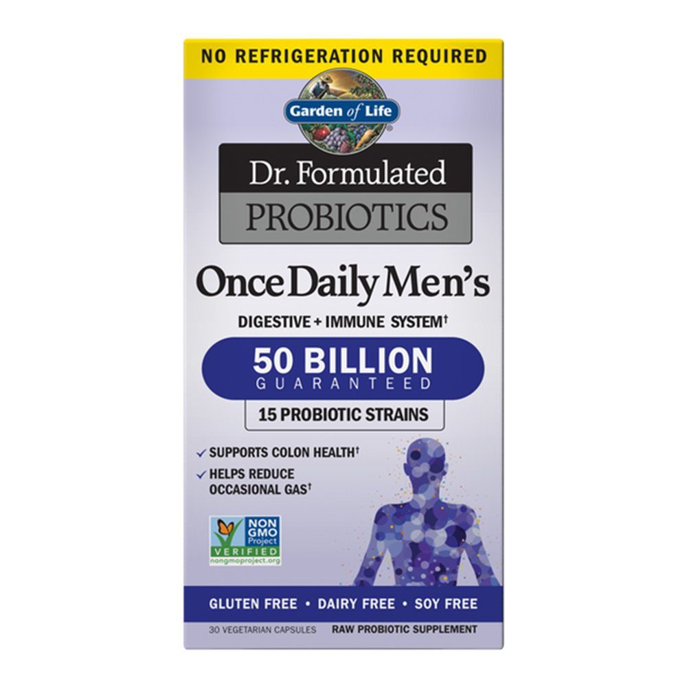 Garden Of Life Dr. Formulated Probiotics Once Daily Men&#039;s Shelf-Stable 50 Billion Vegetarian Capsules 30&#039;s