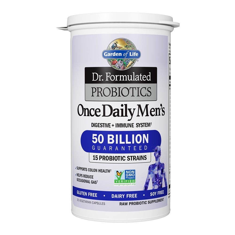 Garden Of Life Dr. Formulated Probiotics Once Daily Men&#039;s Shelf-Stable 50 Billion Vegetarian Capsules 30&#039;s