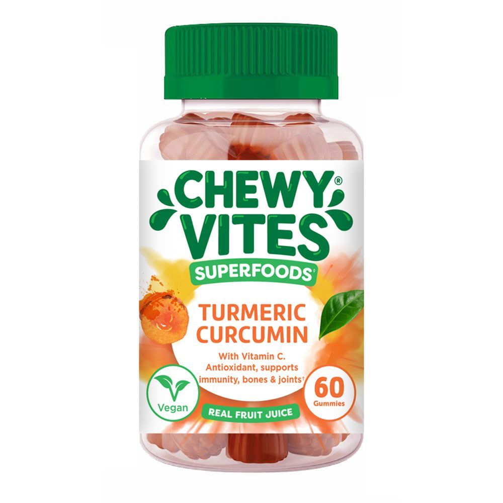 Chewy Vites Superfoods Turmeric Curcumin Gummies 60&#039;s