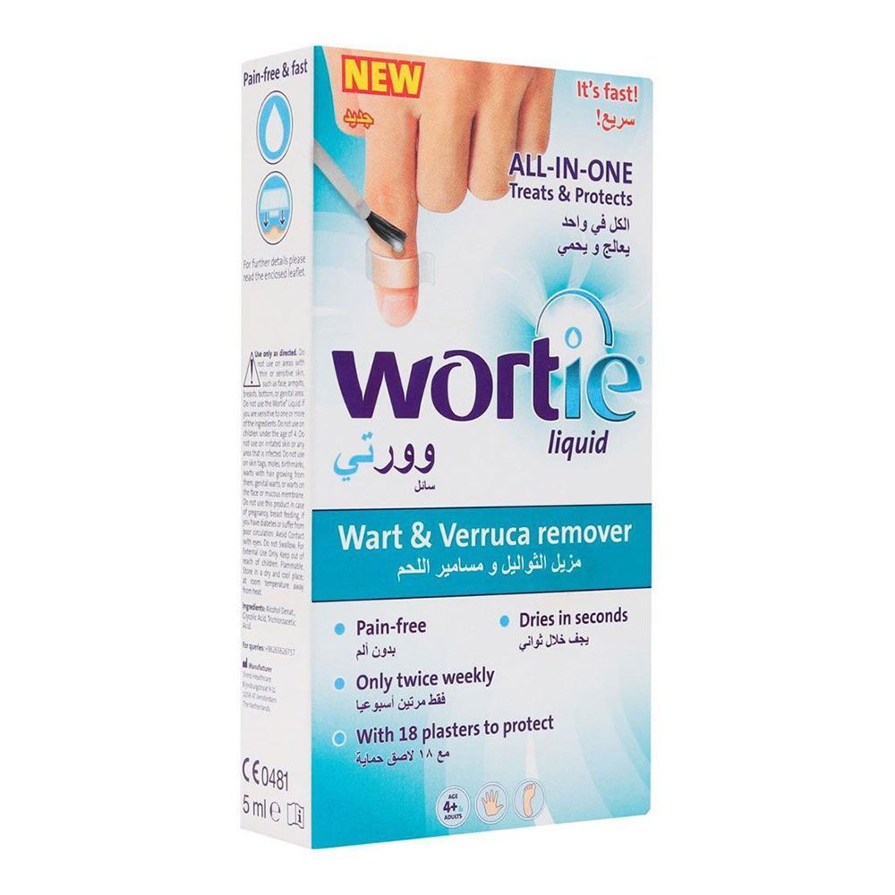 Wortie Liquid Wart &amp; Verruca Remover 5 mL