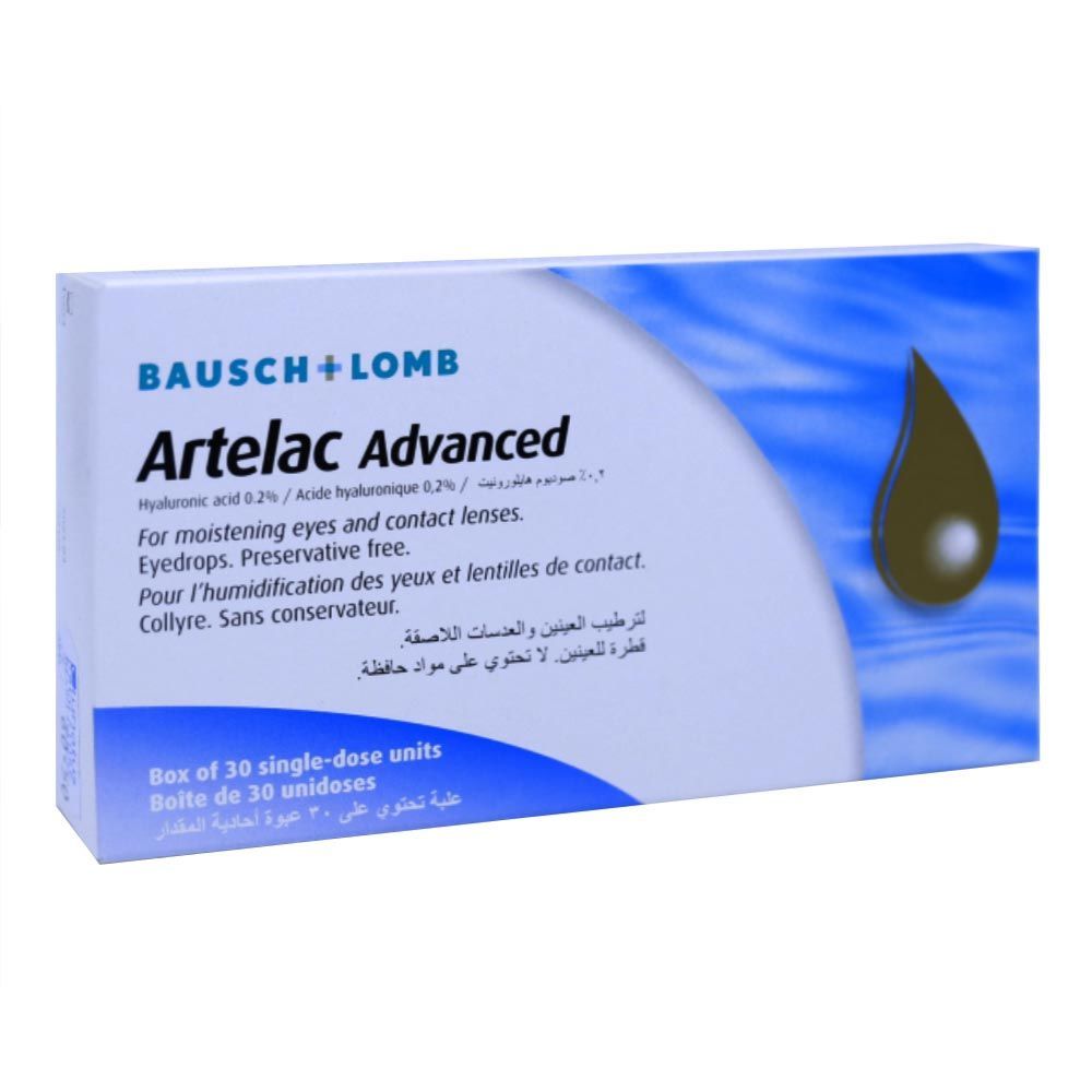 Artelac Advanced Eye Drops Single Dose Unit 30&#039;s