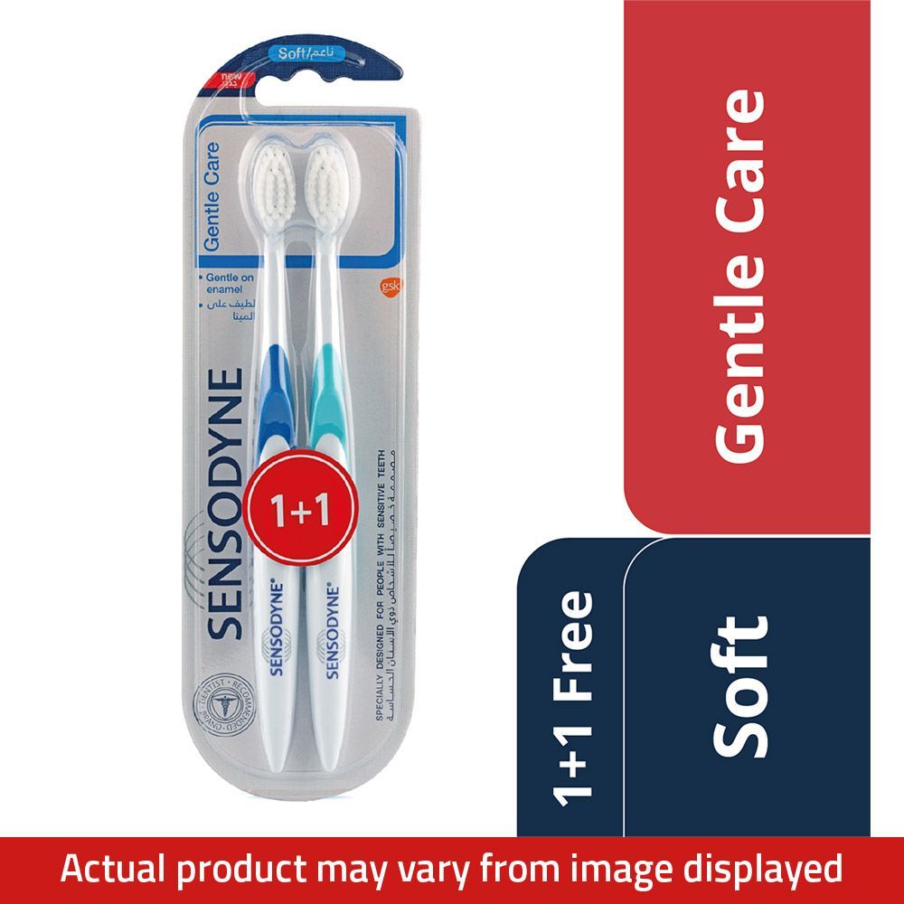 Sensodyne Gentle Care Soft Toothbrush (1+1 Free)