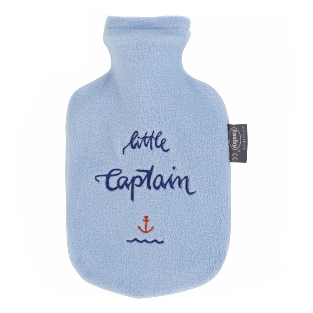 Fashy Hot Water Bag For Children Fleece Cover Light Blue 0.8L