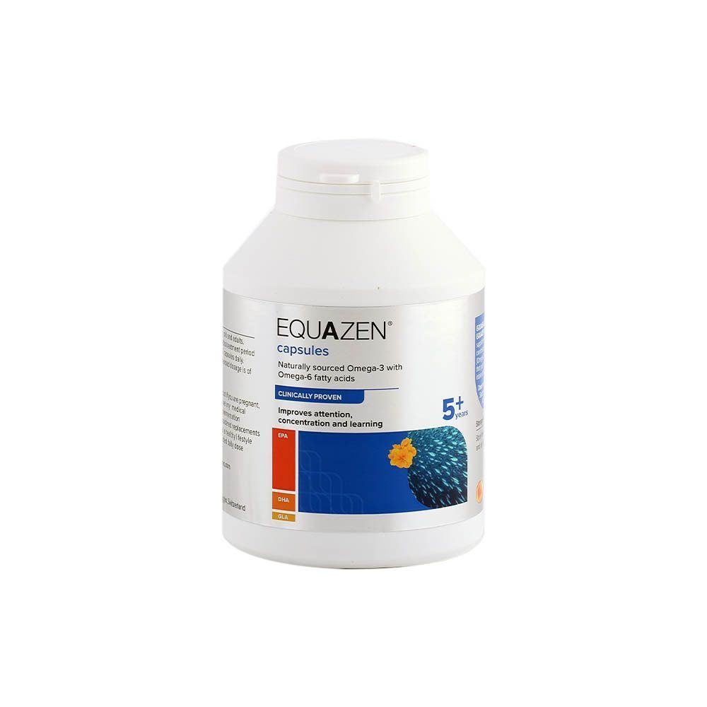 Equazen® أحماض أوميغا 3 وأوميغا 6 الدهنية لعمر 5+ سنوات كبسولات 180