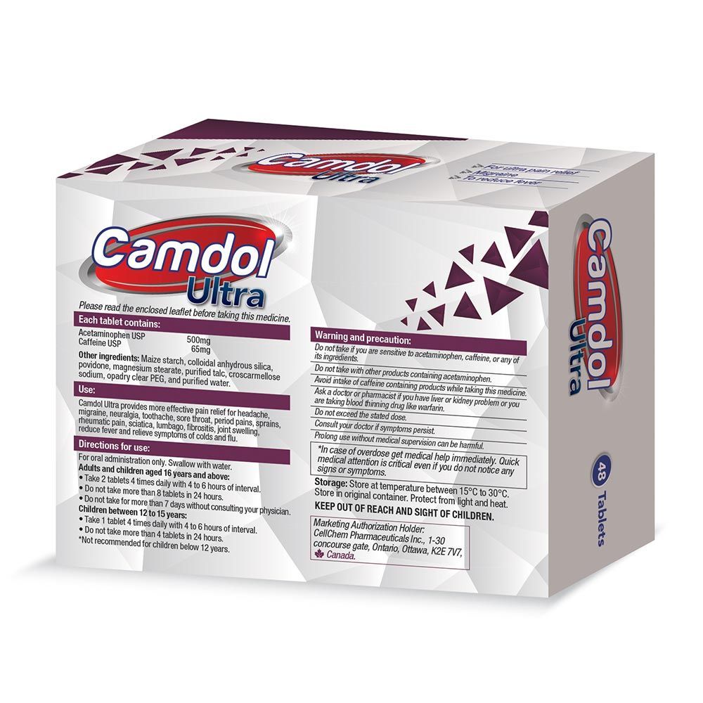 أقراص Camdol Ultra لتخفيف الآلام