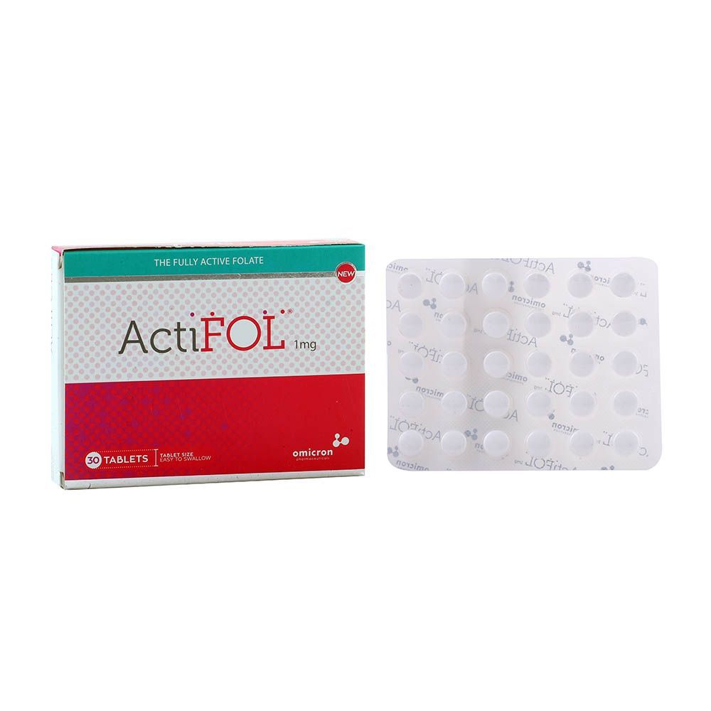 Actifol 1 mg Tablets 30&#039;s