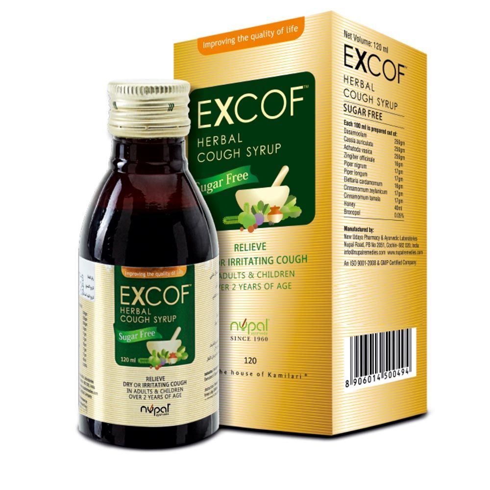 Nupal Excof Herbal Cough Syrup 120 mL